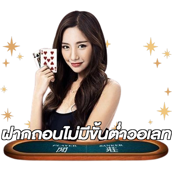 ฝากถอนไม่มีขั้นต่ําวอเลท